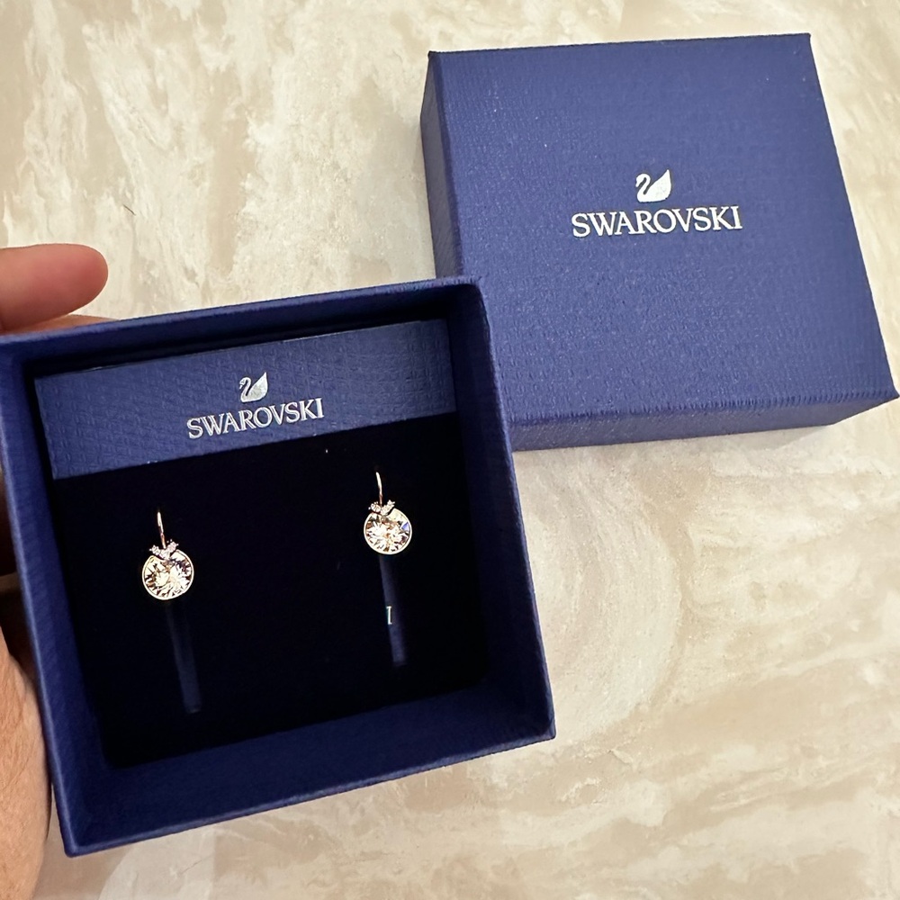 Swarovski White Crystal Earrings